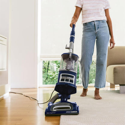 Shark NV360 Navigator Vacuum - Powerful Suction for Hardwood & Carpet Cleaning | Large Dust Cup, Blue