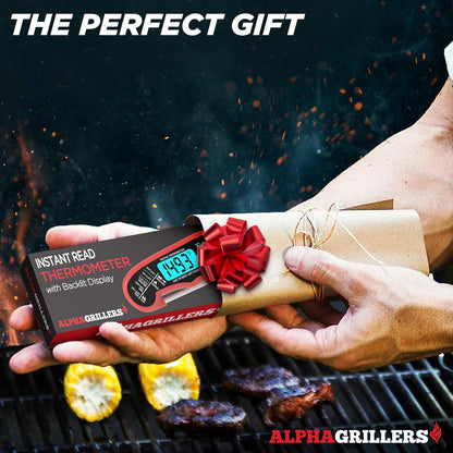 Alpha Grillers Digital Meat Thermometer - Instant Read Food Thermometer for Cooking & Grilling | Perfect Gift for Home Chefs