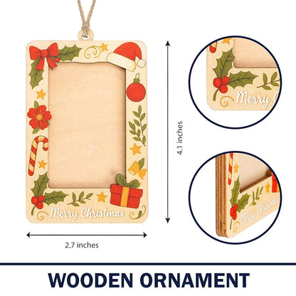 Wooden Christmas Ornament Set - Luxury Handcrafted Holiday Ornaments