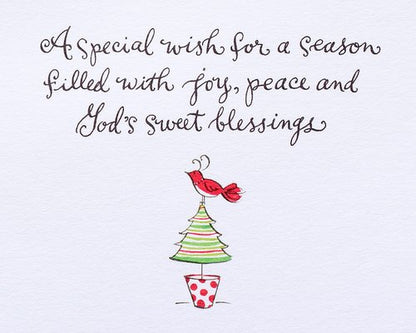 Papyrus Religious Christmas Card (Joy, Peace, and God's Sweet Blessings)