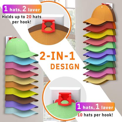 Metal Legging Organizer & Space-Saving Hat Rack - Holds 20 Leggings & 40 Caps | Ideal for Jeans & Sportswear