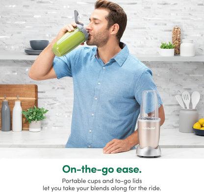 Nutribullet Pro 900 Watt Personal Blender - 13-Piece High-Speed Mixer System in Champagne