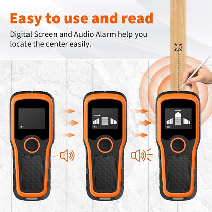 Stud Finder Wall Scanner - 5-in-1 Detector for Wood, Metal, Pipes & Wires | High-Definition LCD Display