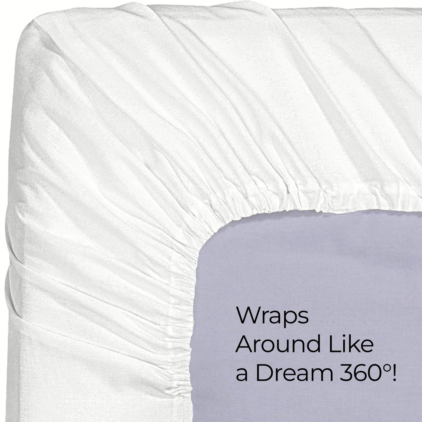 Utopia Bedding Cal King Fitted Sheet - Bottom Sheet - Deep Pocket - Soft Microfiber -Shrinkage and Fade Resistant-Easy Care -1 Fitted Sheet Only (White)
