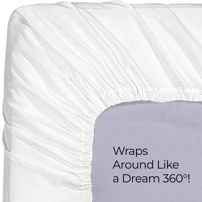 Utopia Bedding Cal King Fitted Sheet - Bottom Sheet - Deep Pocket - Soft Microfiber -Shrinkage and Fade Resistant-Easy Care -1 Fitted Sheet Only (White)