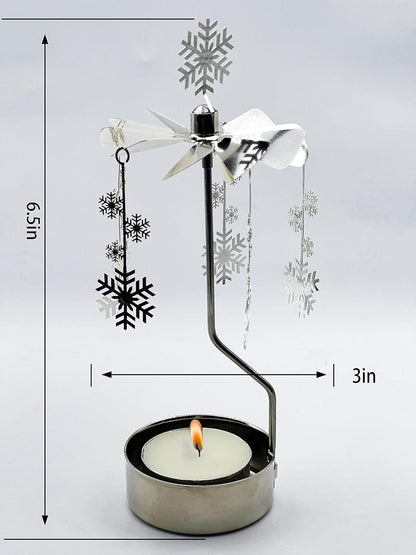 Skiennix Rotary Candle Holder - Elegant Spinning Design | Perfect Small Gift for Any Occasion