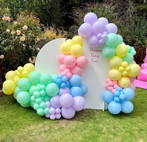 KBZVNAF Pastel Balloons - 50 Pack 12-Inch Multicolor Macaron Latex Balloons for Baby Showers & Birthdays