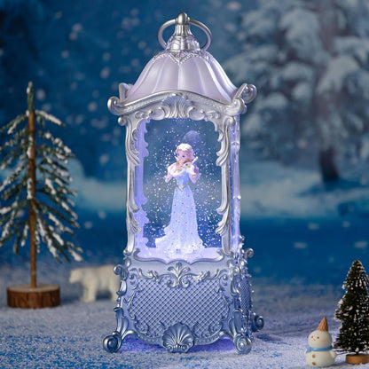 Snow Globe Lantern with Violin Girl - Shatterproof Glitter Music Box with LED Light | USB/Battery Powered, Perfect for Girls' Birthdays and Home Decor