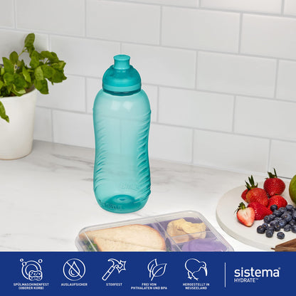 Sistema Hydrate Collection Twist 'N' Sip Water Bottle, 11.0 oz./0.3 L, Color Received May Vary