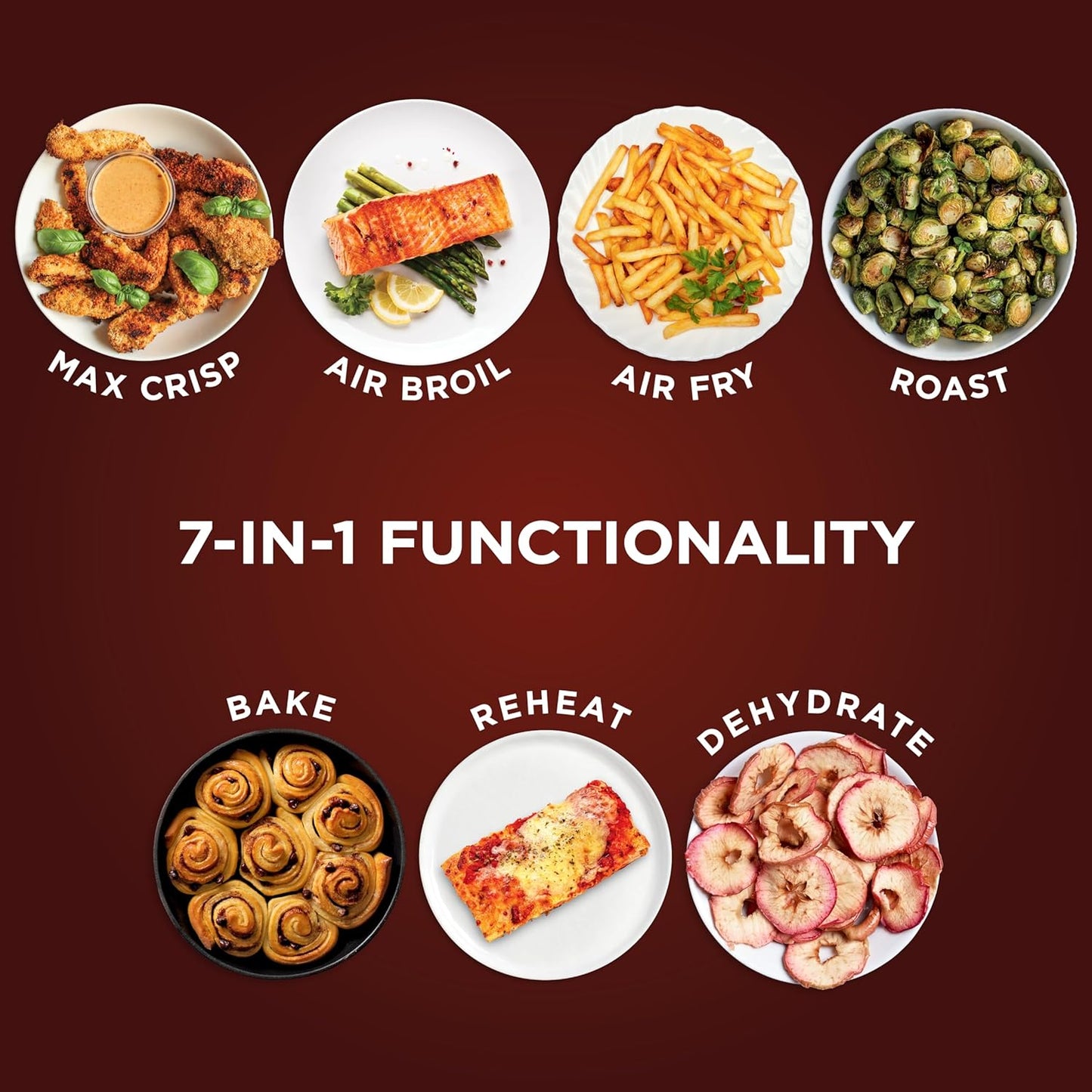 Ninja Air Fryer Pro XL - 6.5QT Capacity for Up to 9lbs of Wings | 7-in-1 Max Crisp & More | Dishwasher Safe | Grey