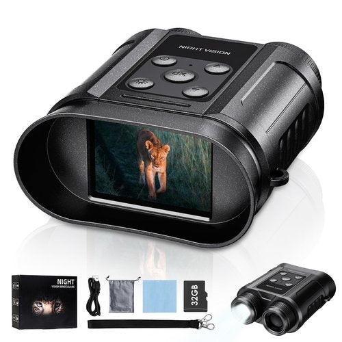 Gifts for Men and Teen Boys,Night Vision Goggles,Compact Night Vision Binoculars,32GB Card Included, Photo/Video Capture,Outdoor Tools for Education, Wildlife Watching,Easter Gifts for Boy,Men,Father