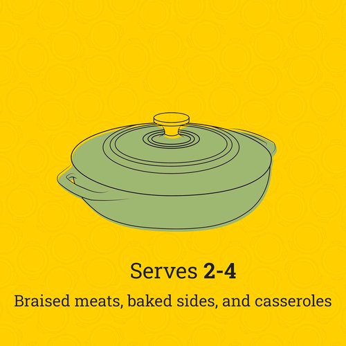 Lodge Essential Enamel Braiser - Induction-Safe & PFAS-Free Cookware - 3.5 Quart, Desert Sage - Oven Safe Up to 500°F