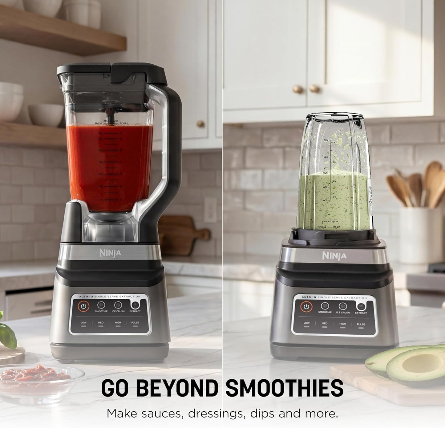 Ninja BN751 Professional Plus DUO Blender - 1400 Watts, 3 Auto-IQ Programs, 72 oz Pitcher & 2 To-Go Cups, Black
