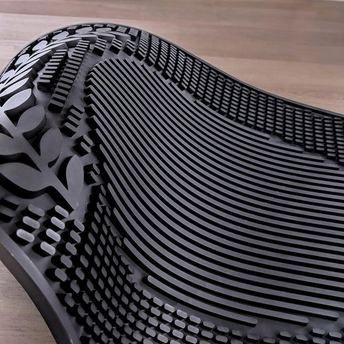 BREKX Insulated Multi-Functional Home Bar Mat - Heat/Water Resistant Dish Mat, Rubber Self Drying Mat - 20.5" x 13.5" XL- Insulated Bar Mat for Home Bar - Mimosa Bar Supplies for Kitchen