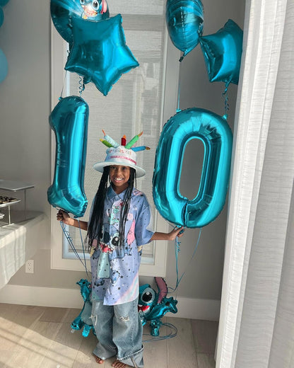 Blue Number Balloon 40 Inch | 0 Balloon for Birthday Celebrations | Perfect Party Decoration