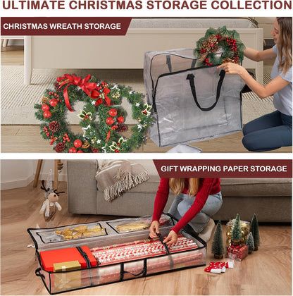 VENO Wrapping Paper Storage Bag - 5 Pack for Christmas Wreaths | Multi-Use Gift Storage Solution