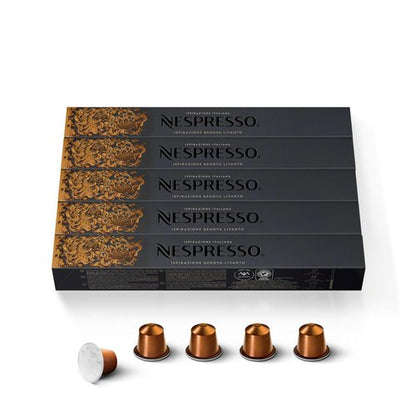 Nespresso Capsules Original Line, Livanto, Medium Roast Espresso Coffee, 50 Count Coffee Pods