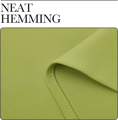 NICETOWN Thermal Insulated Blackout Curtains - Decorative Grommet Drapes for Kids' Room | Fresh Green, 42 x 63 Inches