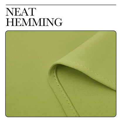 NICETOWN Green Blackout Curtains Window Panels, Window Treatment Thermal Insulated Solid Grommet Blackout Draperies/Drapes for Christmas Bedroom (Set of 2, 34 by 84 Long, Fresh Green)