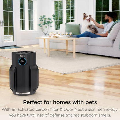 Shark Air Purifier - HEPA-Exceeding Filter for Large Rooms | Captures Dust, Odor, Smoke & Pet Dander