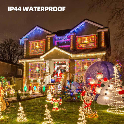TW SHINE Warm White Christmas Lights - 20FT 100 Count Waterproof String Lights for Indoor/Outdoor Decor