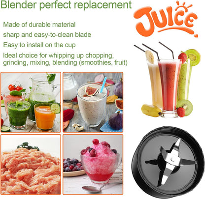 Magic Bullet Cross Blade Blender Replacement Parts - Pack of 2 for 250-Watt MB1101 Series Juicer & Mixer