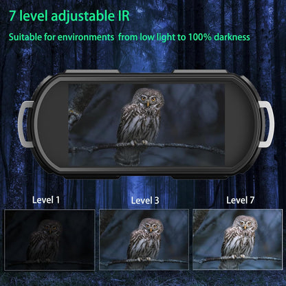 Night Vision Goggles | 8X Zoom Binoculars for Adults - Rechargeable 4000mAh Gear for Hunting & Camping