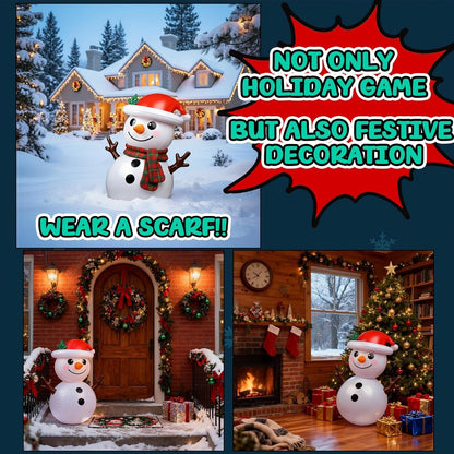 Regine Switzerland Inflatable Reindeer Ring Toss Game - Fun Family Christmas Party Activity | Holiday Decor