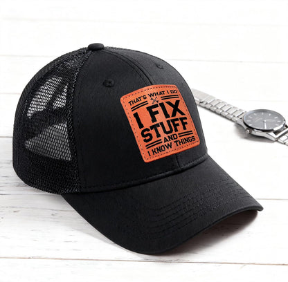 Skiennix Unique Gifts for Men | Cool Birthday Ideas for Dad, Grandpa & Him - Black Handyman Hat
