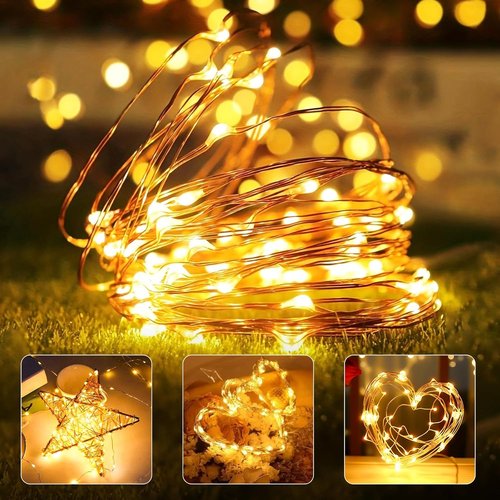 Btfarm 10FT Fairy Lights - 30 LED Battery Operated Twinkle Lights with Timer | Waterproof Copper Wire for Indoor & Outdoor Holiday Decor