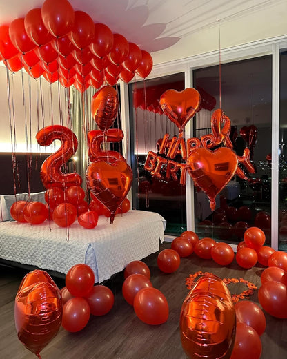 Regine Switzerland 40-Inch Red Number 1 Balloon - Perfect for First Birthday Party Decorations
