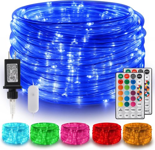 Gvwoxm LED Rope Lights - 50FT, 150 Color-Changing Lights with Timer & Remote | Waterproof for Outdoor Use