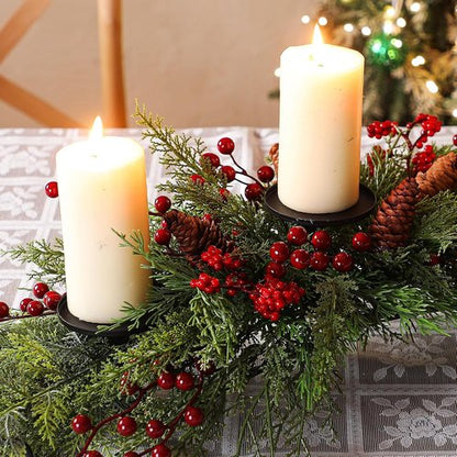 Cindeer 30 Inch Christmas Candle Holder - Elegant Table Centerpiece for Holiday Decor | Classic Design