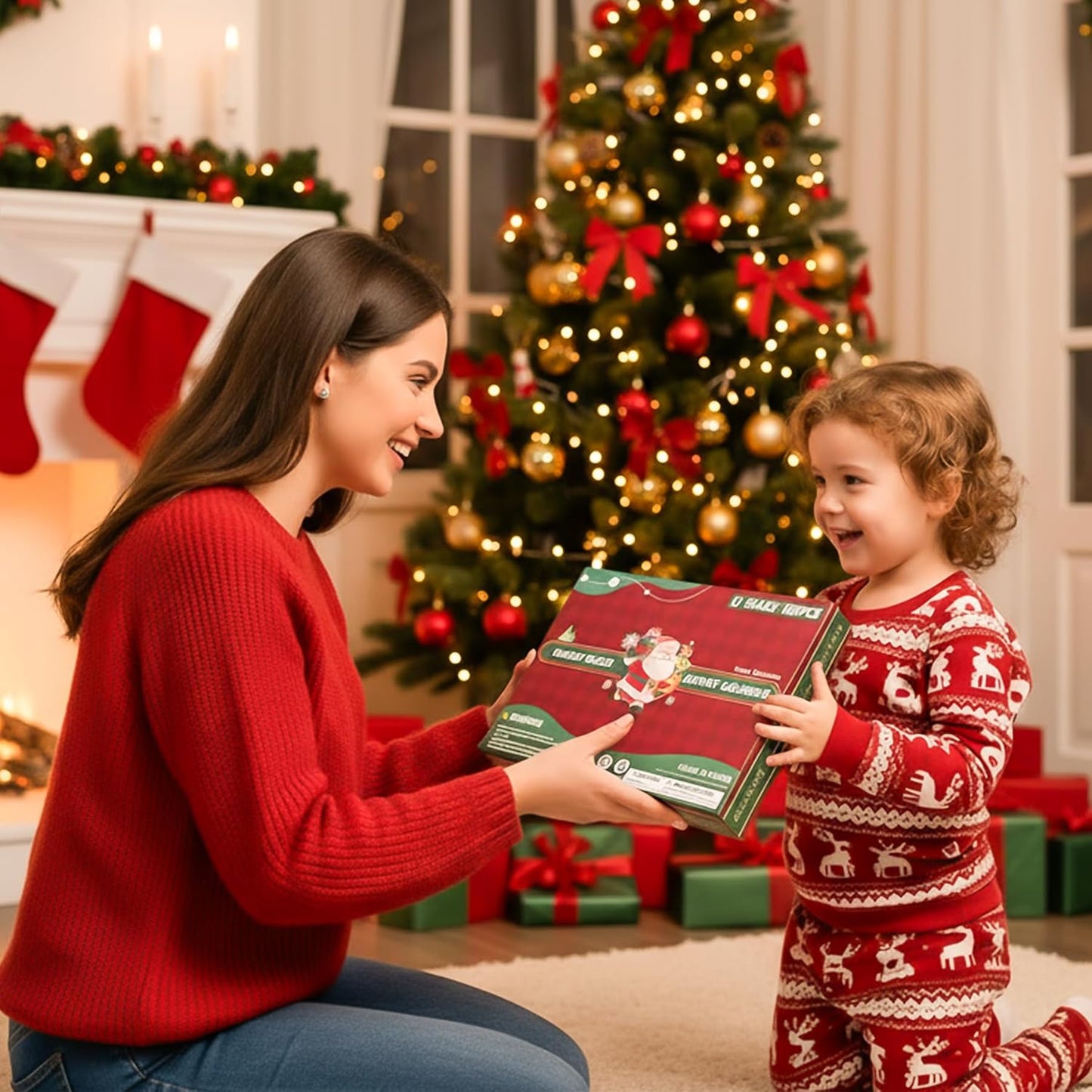 Advent Calendar 2025 | 106PCS Christmas Tree Building Block Set - Fun Stacking Tiles for Kids Ages 3-12