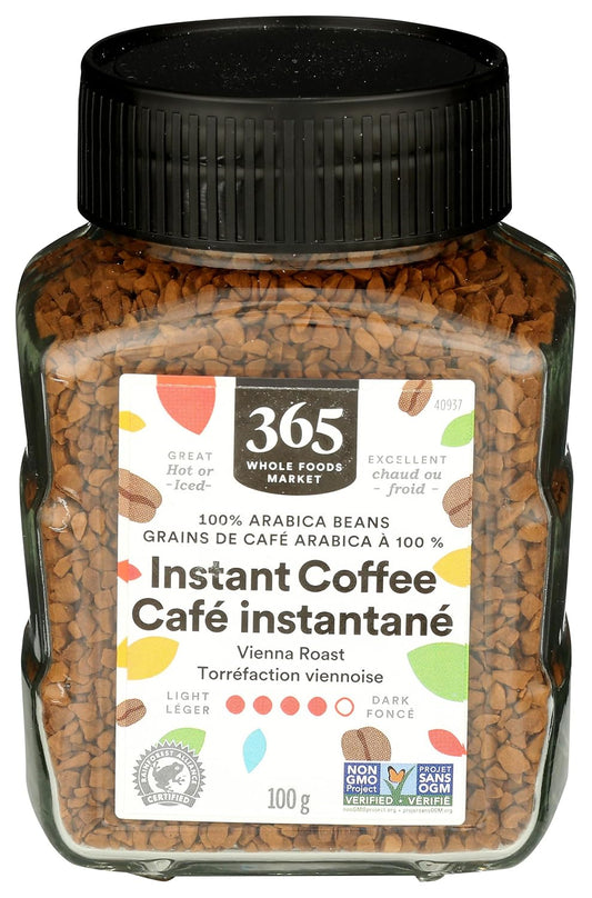 365 by Whole Foods Market - Dark Roast Instant Coffee - Rich Flavor, 3.5 Ounce