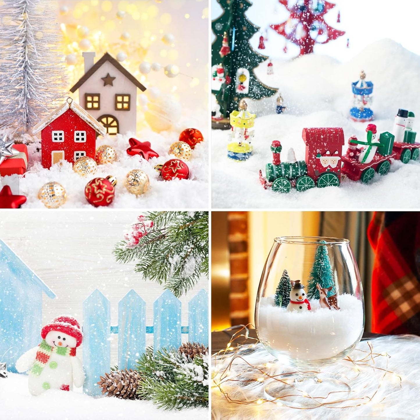 Morofme Christmas Fake Snow - Realistic Artificial Snowflakes for Holiday Displays | 10.58 Ounces
