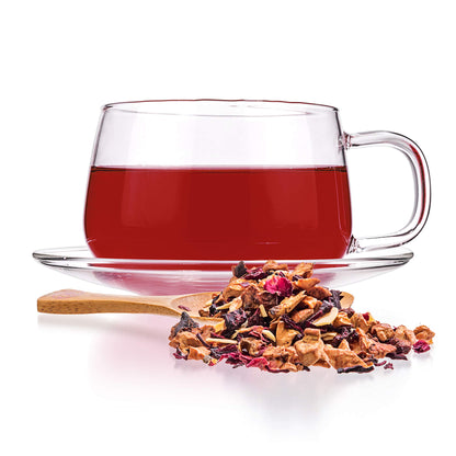 Tealyra - Sweet n’ Sour Cherry - Hibiscus - Beetroot - Pomegranate - Almond - Fruity Herbal Loose Leaf Tea - Caffeine Free - Hot or Iced - 112g (4-ounce)