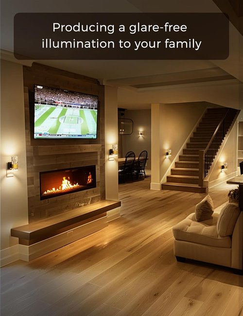 L LOHAS LED Night Light - Soft Adjustable Brightness with Auto Light Sensor | Wall Sconce Design, 1 Pack