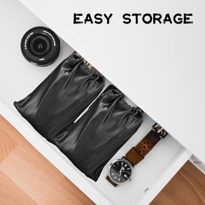 Skiennix Toy Storage Bags - 6 Pack Adult Silk Drawstring Organizers for Travel & Camping