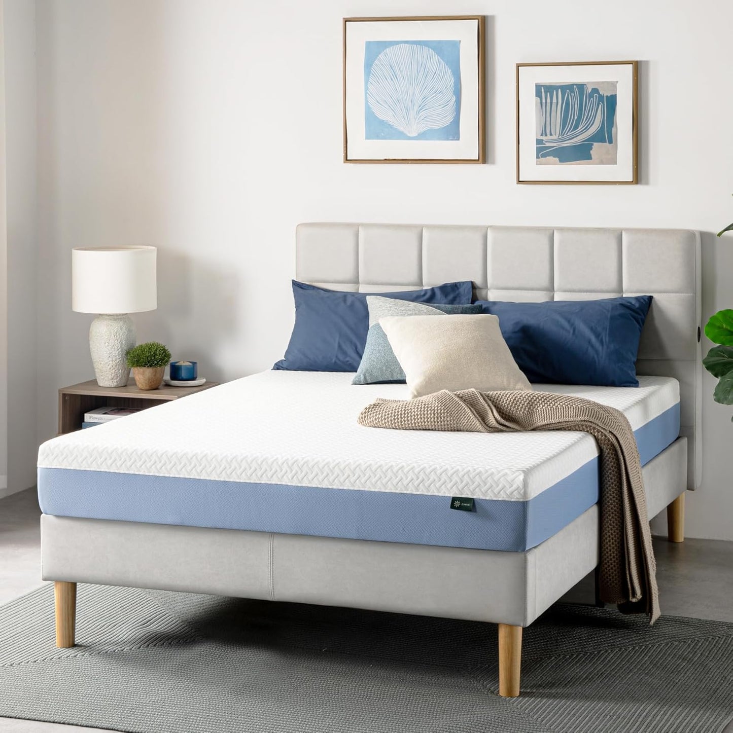Zinus 8 Inch Full Memory Foam Mattress - Cooling Comfort, Fiberglass Free, Medium Feel, Safe Materials