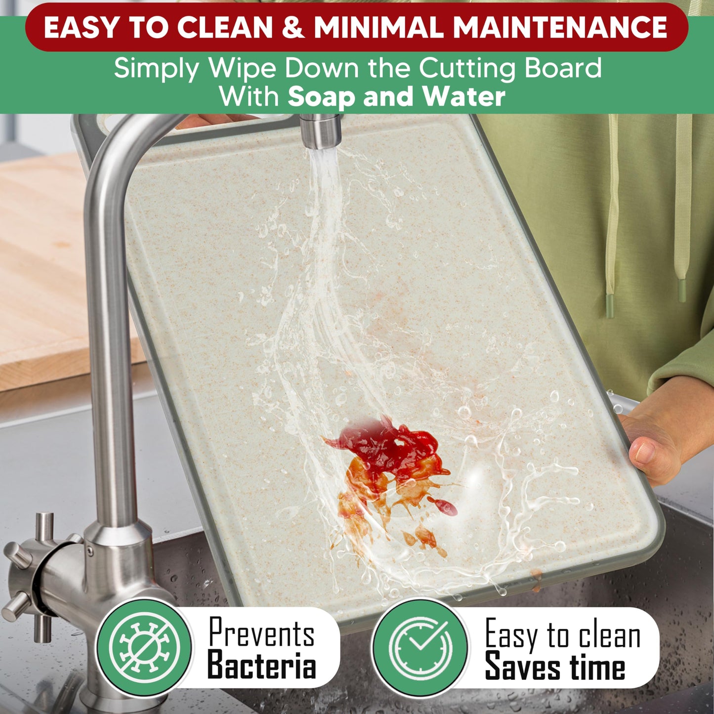 Metal Cutting Boards For Kitchen, Safe Cutting Board Non Toxic, Chopping Board Stainless Steel, Poultry/Meat Safe, Small/Medium, Steel, Wheat Straw, Thin, Non Plastic, Juice Groove, Kitchen Gadgets