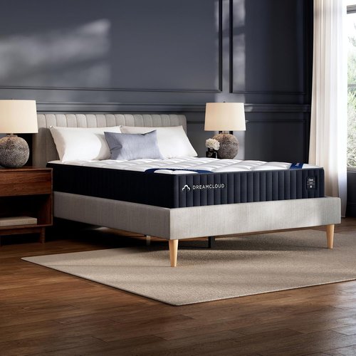 DreamCloud Classic 12" Queen Mattress - Luxury Hybrid Gel Memory Foam for Back Pain Relief | 365-Night Trial, Fiberglass Free, CertiPUR-US Certified
