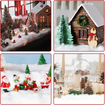 CH HAICHENG Christmas Fake Snow | 350g Fluffy Cotton-Like Indoor & Outdoor Decorations
