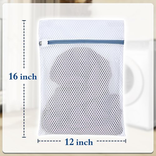 Durable Mesh Laundry Bags - 5-Pack Delicates Protector for Lingerie & Baby Clothes | 12x16 Inch