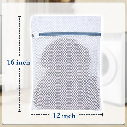 Durable Mesh Laundry Bags - 5-Pack Delicates Protector for Lingerie & Baby Clothes | 12x16 Inch
