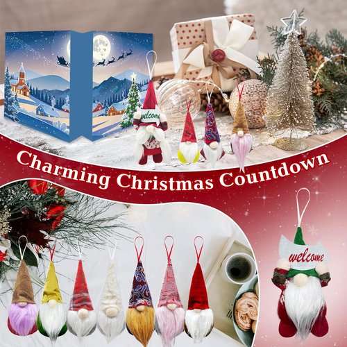 Gnomes Christmas Advent Calendar 2025 - 24-Day Collectible Gnome Figures & Decorations