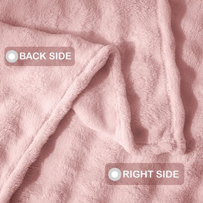 Yagle Mate Fleece Baby Blanket for Girls 3D Bubble Design, Warm Cozy and Fluffy Infant Newborn Toddler Small Receiving Blankets for Crib Stroller, 30x40 Inches, Pink