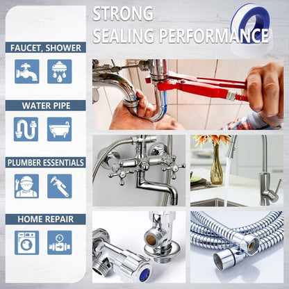 Teflon Tape,PTFE Plumbers Tape,for Sealing,Plumbing,Sealant,Thread Seal for Shower Head,Water Pipe,Prevent Leakage,(1 Roll,1/2 Inch X 520 Inches).