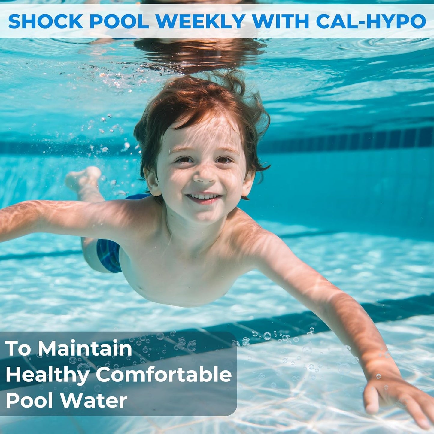 Pro-Grade Chlorine Pool Shock by [Brand Name] - 68% Cal-Hypo Granular Sanitizer for Crystal Clear Water | 2 Pack, 2lb