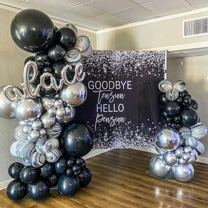 Voircoloria Black Latex Balloons - 12 Inch, 66-Pack for Graduation, Weddings, Birthdays & Celebrations